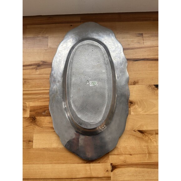 Silver Plated Tray Made in India, India Stamped Silver Tray - Picture 3 of 4